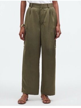Madewell Olive Green Button pants